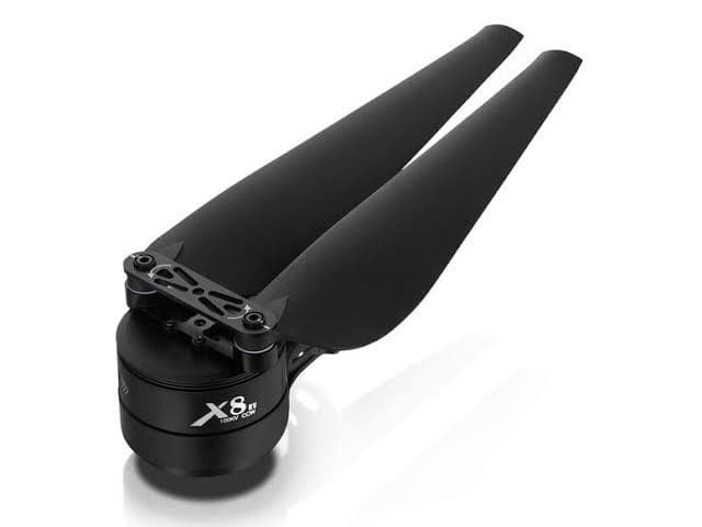 Hobbywing X8 motor with 3090 and 3011 folding propeller combo kit in CW and CCW rotation